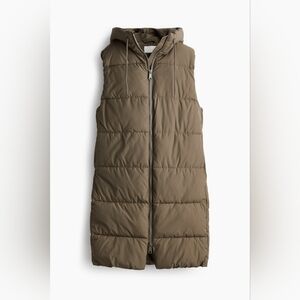 H&M Khaki Quilted Vest